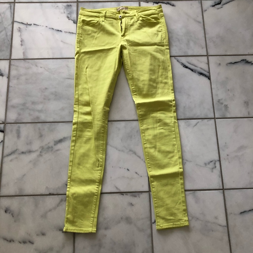 Uniqlo Citron Yellow Jeggings